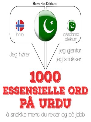 cover image of 1000 essensielle ord på Urdu
